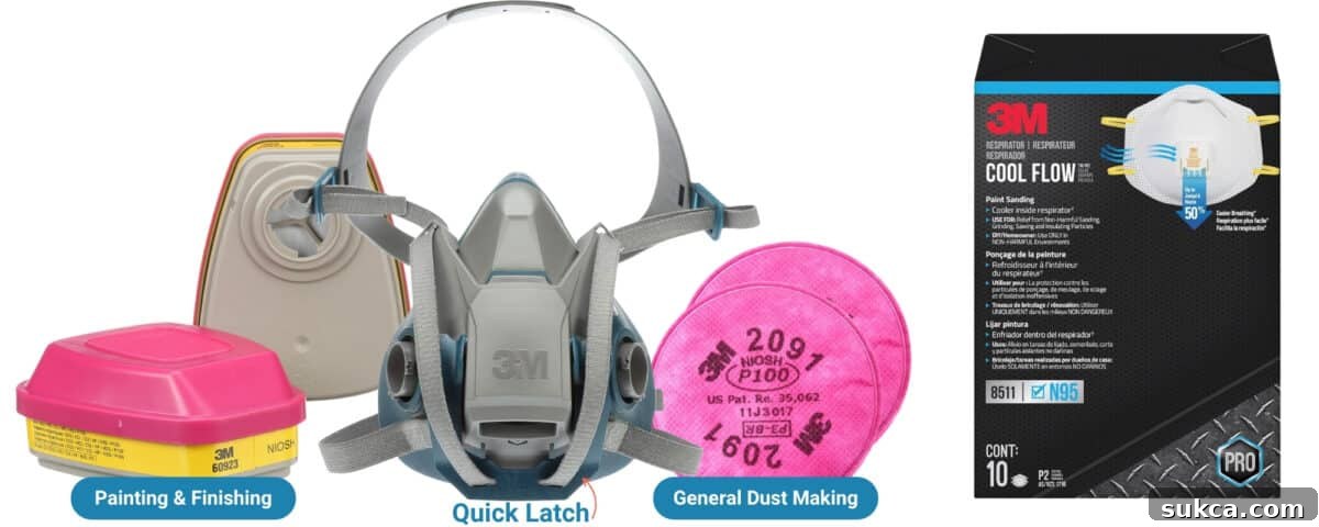 Respiratory masks for dust and fume protection