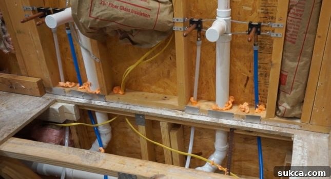 Fireblocking for Safety Applying fireblock sealant around plumbing and electrical lines for safety