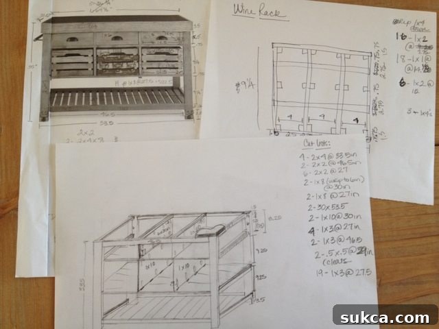How to Build a DIY Kitchen Island Storage Cart