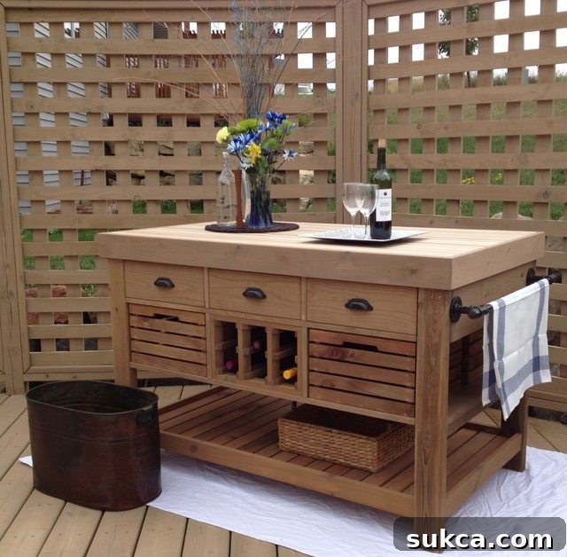 How to Build a DIY Kitchen Island Storage Cart