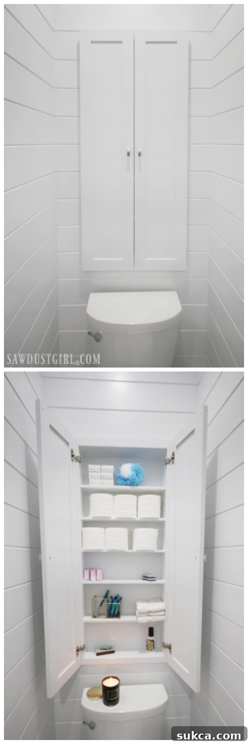 Recessed cabinet - built in wall between the studs - narrow view