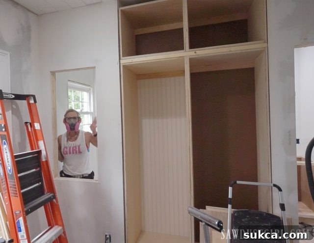 Prepping wall for a cabinet between studs - structural changes