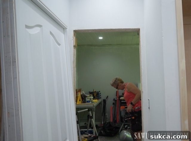 Installing doors and door casings