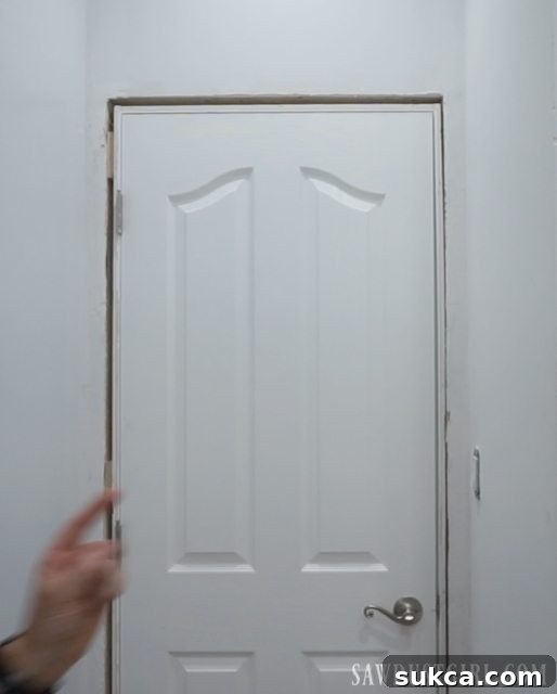 Installing doors and door casings
