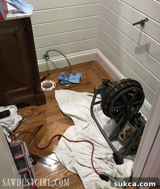 Broken toilet wax seal leading to a basement leak