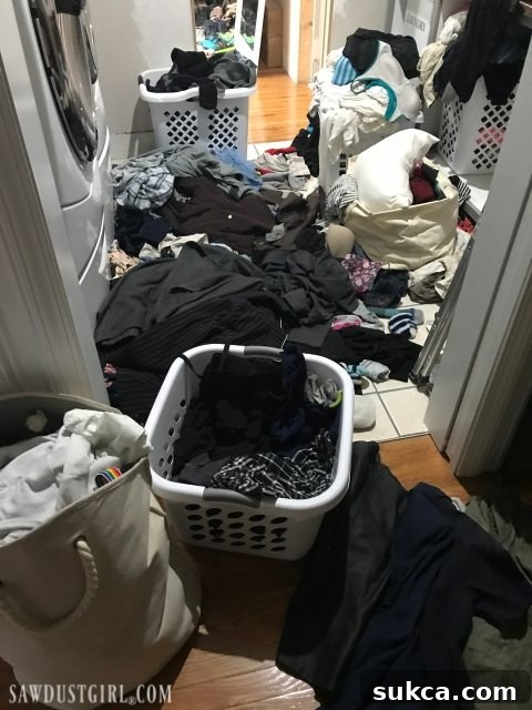 Madison facing a mountain of laundry after sewage leak