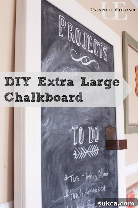 DIY Extra Large Chalkboard Project Inspiration DIY Extra Large Chalkboard