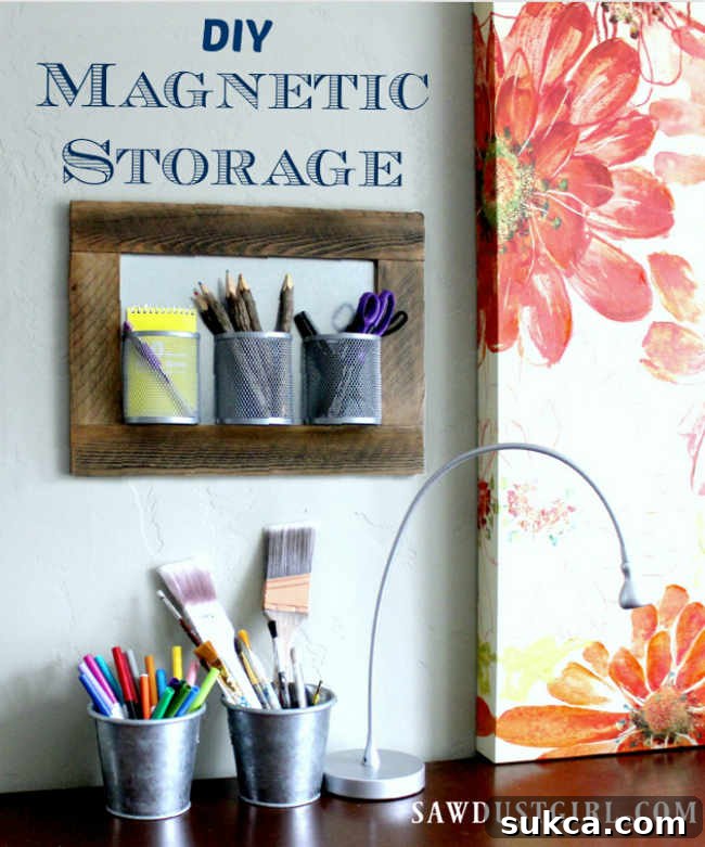DIY Magnetic Storage Board for Decluttering Declutter any space with cheap easy DIY Magnetic Storage Boards. They are a snap to put together, and at under $5, they make great gifts