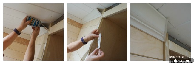 Expert tips for perfectly fitting and gluing outside crown molding corners for a seamless look.