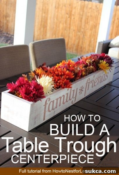 DIY Table Trough