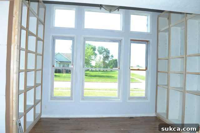 Building Fawn's built in bookcases