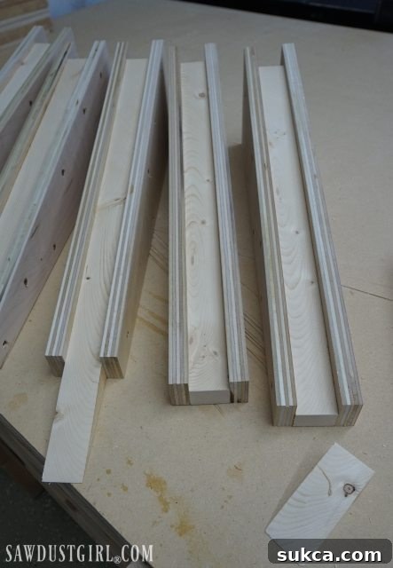 trimming shelf brackets so the ends are even