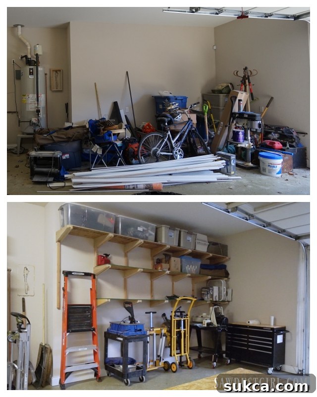 Building Garage Shelves