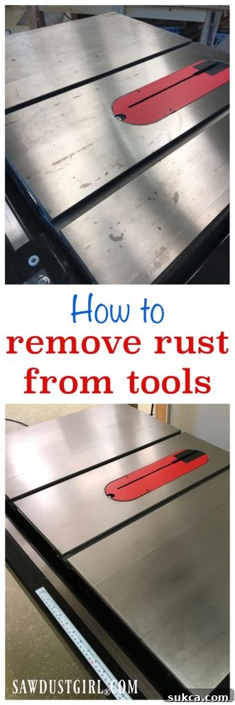 Visual summary: How to remove rust from tools with step-by-step tips and tricks tutorial