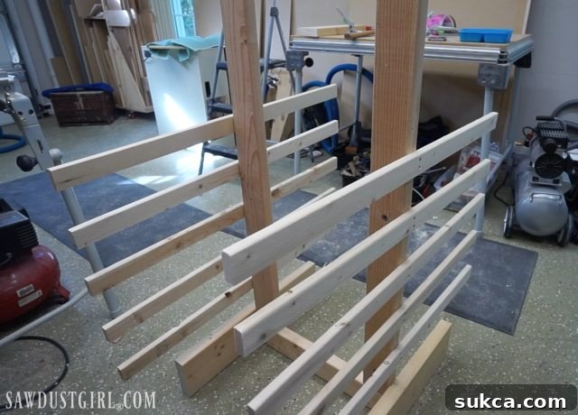 Finished mobile drying rack for painting cabinet doors