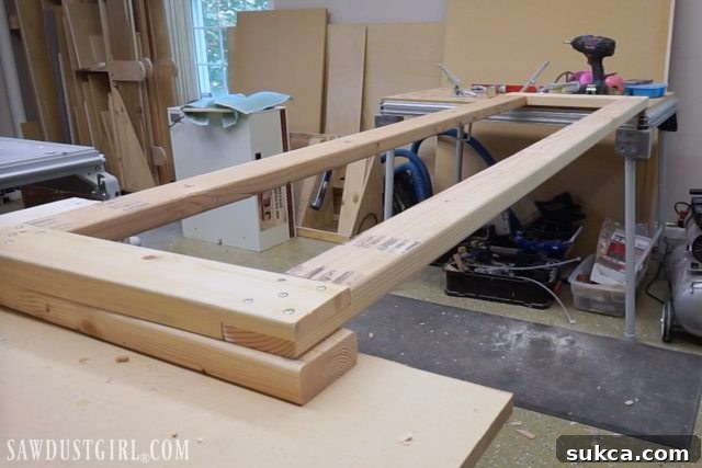 Assembling a mobile paint drying rack frame with screws
