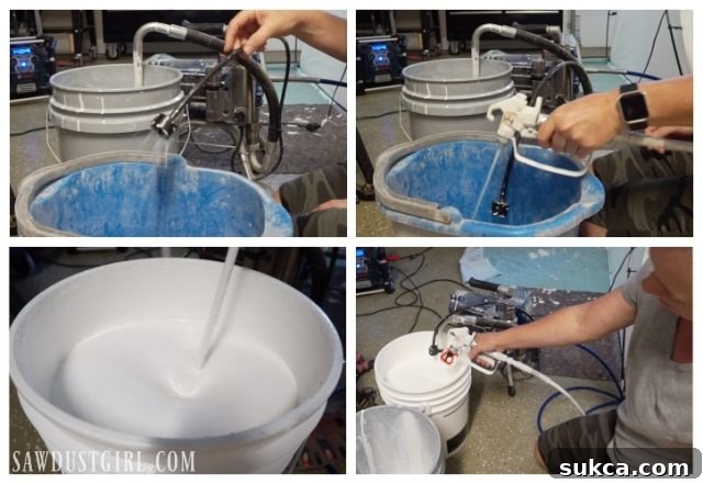 Prepping airless sprayer