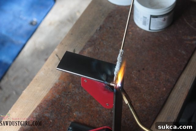 DIY Wood and Metal Table Centerpiece - Learning to Braze
