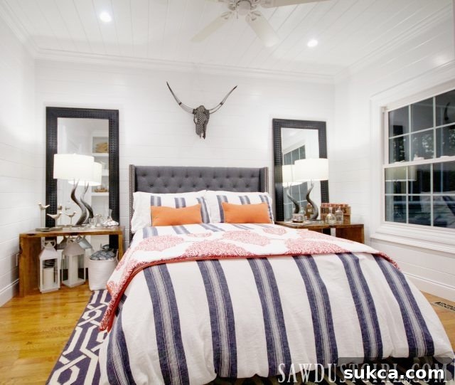 The stunning reveal of our guest bedroom remodel, transforming a cozy space into a luxurious retreat fit for a queen.