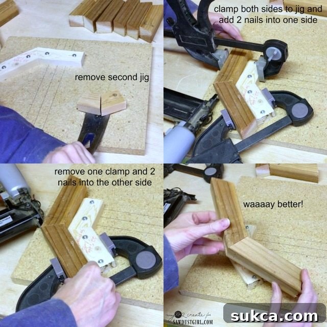 Proper use of an octagon jig for strong joints