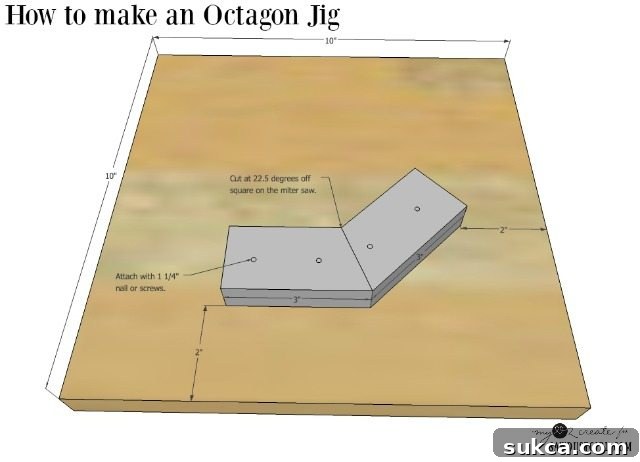 Measurements for constructing a robust octagon jig