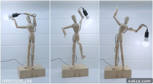 Dynamic Mannequin Lamp Pose Mannequin Posing with Lamp