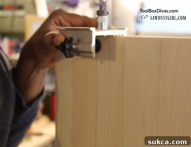 Wood dowel jig