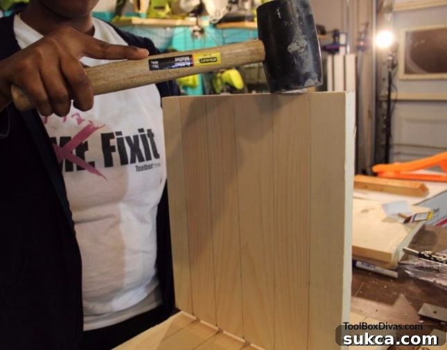 Working with wood dowels