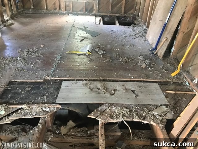 Evidence of extremely poor 'repair' work during Calderwood Cottage renovation, revealing negligence