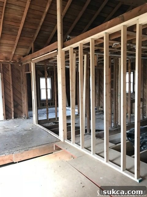 Reconstructing interior walls after structural repairs Calderwood Cottage rebuild: replacing interior wall