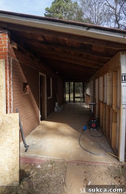 Calderwood Cottage re-framed back entrance