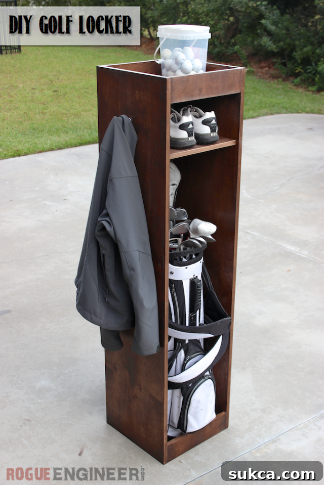 DIY Golf Locker - Organize Your Golf Gear
