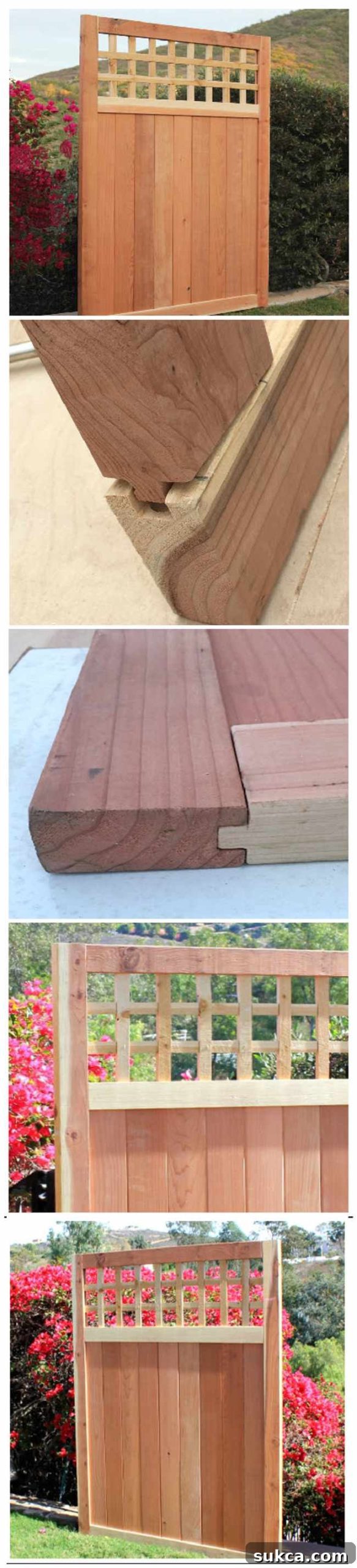 Beautifully constructed gate using haunched mortise and tenon joint, ready for installation.