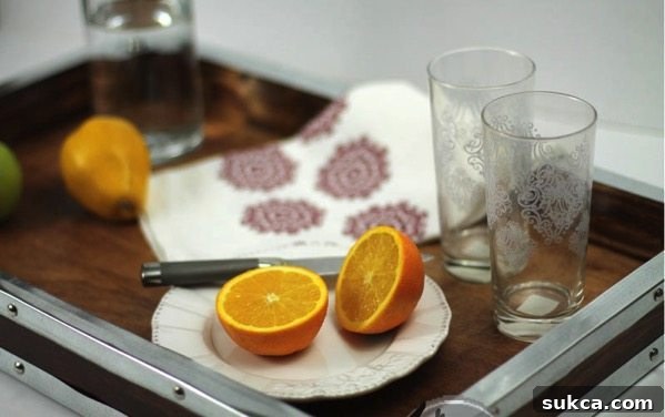 Industrial Style Metal and Wood Serving Tray Metal and wood combination DIY serving tray for an industrial look