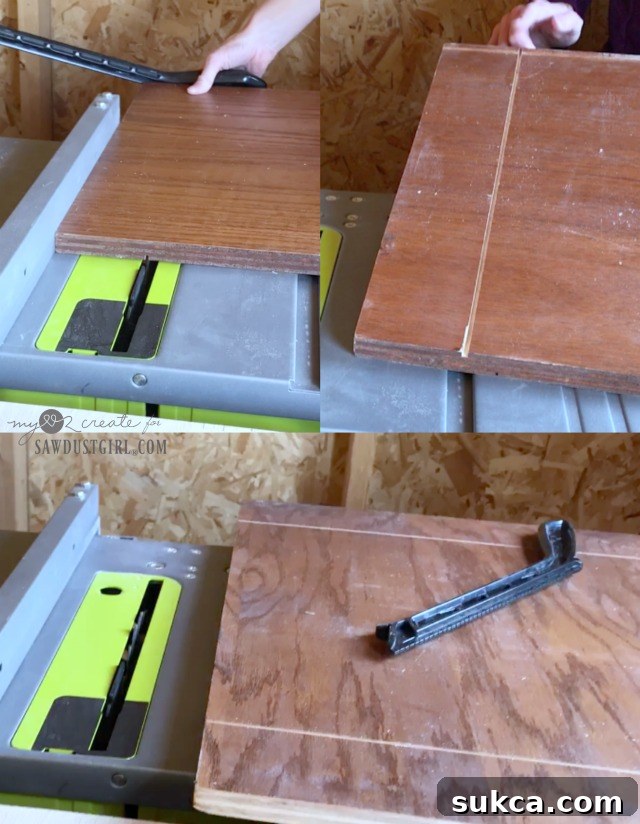Single pass on 2 sides of each board for symmetrical dados