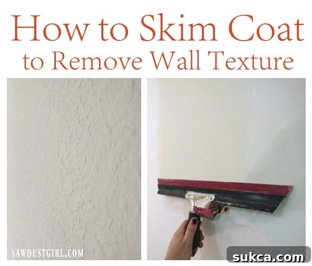 How to skim coat to remove wall texture
