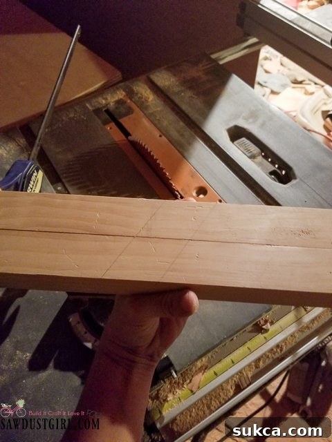 Angled Half-Lap Setup Setting up the table saw for angled half-lap cuts on an X-base