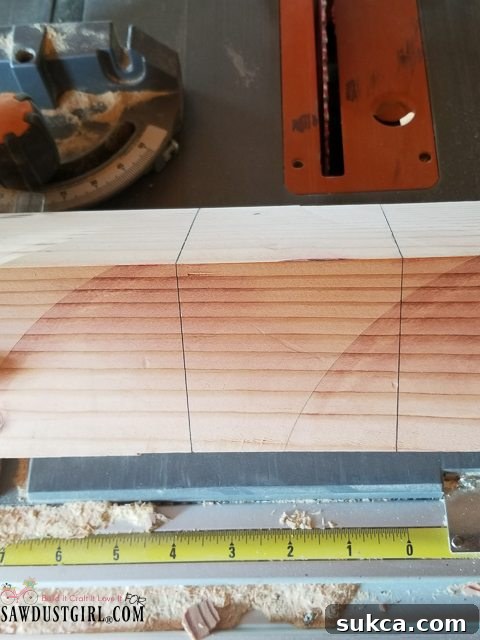 Wood Marking for Joints Marking all sides of the wood for half-lap joint cuts