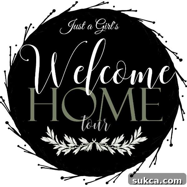 Christmas wreath hanging on a door, welcoming visitors to an authentic holiday home tour.