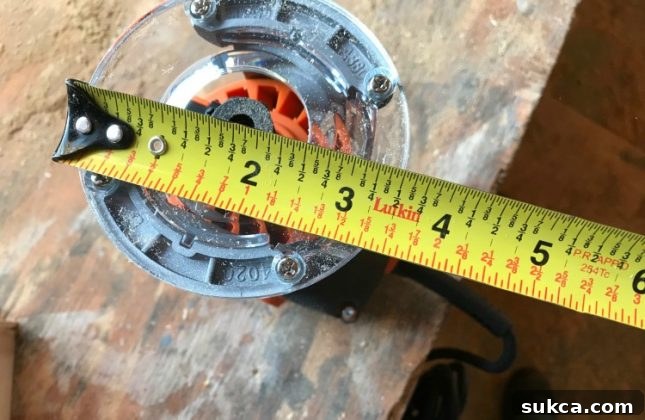 Measuring Router Base Plate