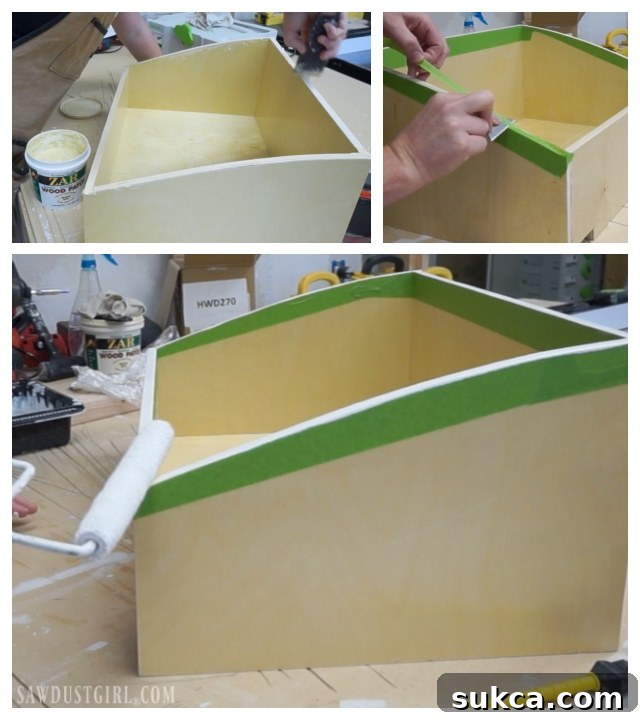 Sleek Arc Laundry Glide 11 Making drawer with curved sides