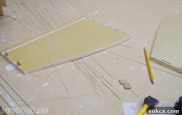 Sleek Arc Laundry Glide 8 Building a cabinet drawer with curved sides