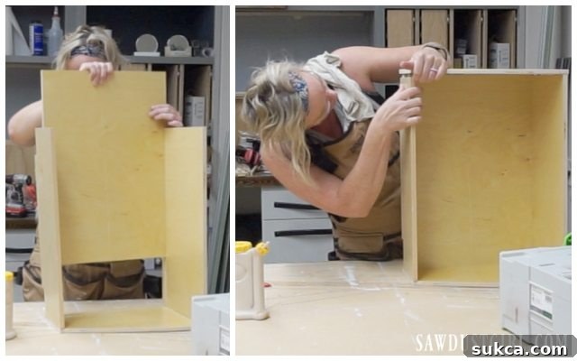 Sleek Arc Laundry Glide 9 Building a cabinet drawer