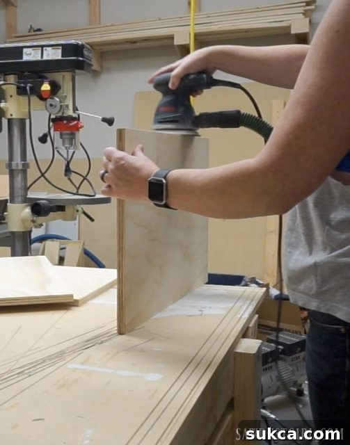 Prepping plywood for paint with proper sanding