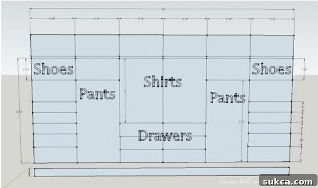 Material Optimization with 6-inch Base Close-up detail illustrating how a 6-inch separate base helps optimize material cuts for cabinet construction, explaining the efficiency.