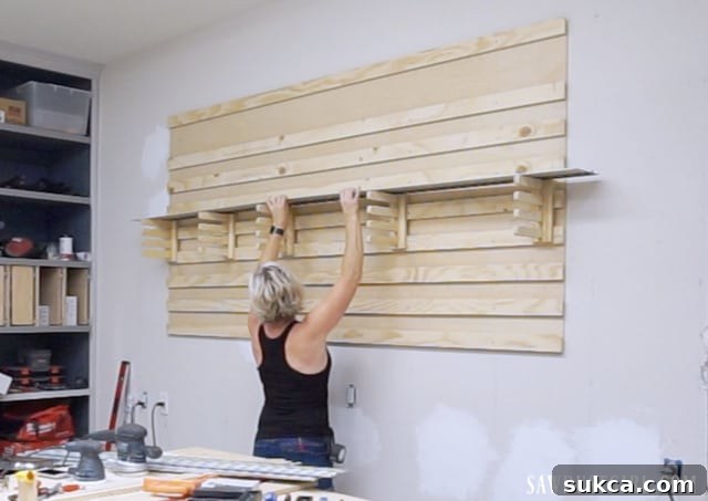 French Cleat Organizer for Track Saw Tracks 2 Storage for track saw tracks