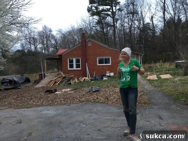 Snapshot of the team working diligently on the Calderwood Cottage renovation