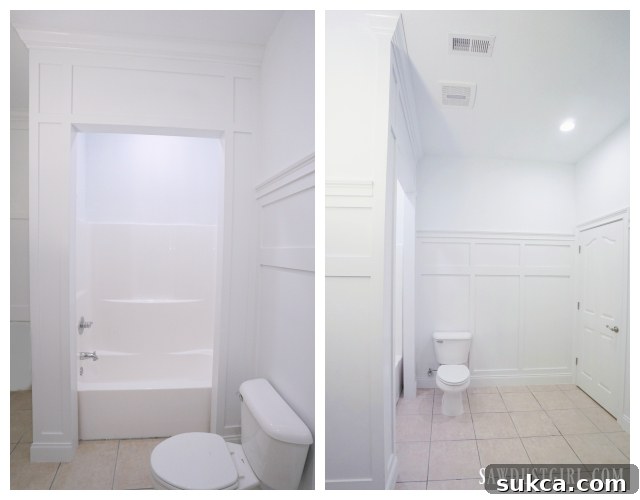 Stunning Bathroom Wainscot Transformation