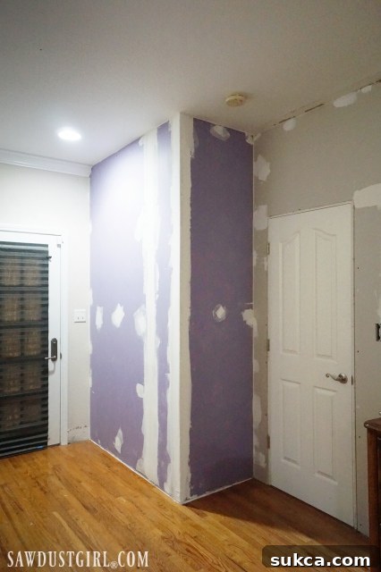 Soundproofing an existing wall with PURPLE SoundBreak XP RetroFit Reduce sound between rooms by adding PURPLE ShoundBreak RetroFit drywall.