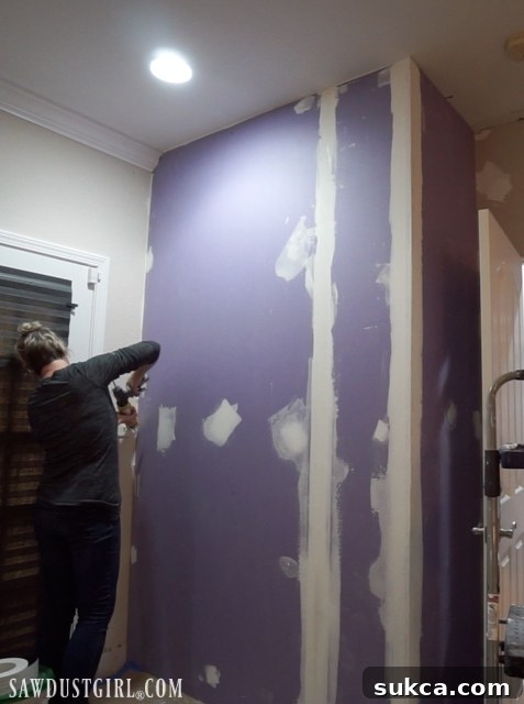 Caulking around SoundBreak XP RetroFit Sealing perimeter of PURPLE SoundBreak XP RetroFit